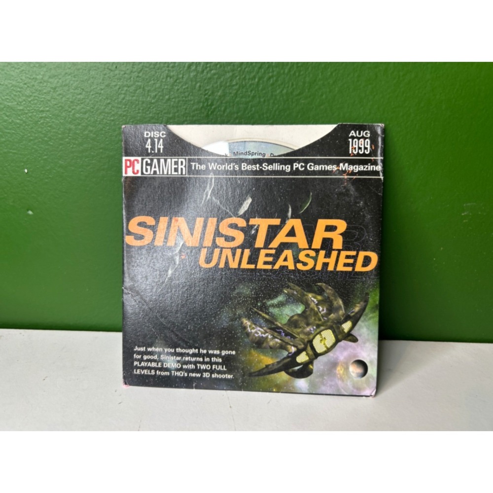 PC Gamer Demo Disc 4.14 August 1999 Sinistar Unleashed Half-Life USS Darkstar CD